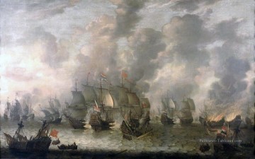  Batailles Tableaux - Beerstraaten Bataille de Scheveningen Batailles navales